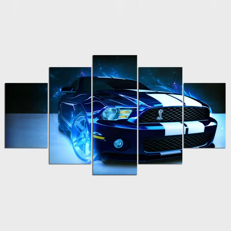 Картина по номерам 5 шт. новинка Шелби Мустанг автомобильная картина настенное