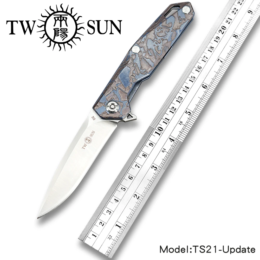 TWOSUN D2 складной нож карманный тактический ножи для выживания походный инструмент