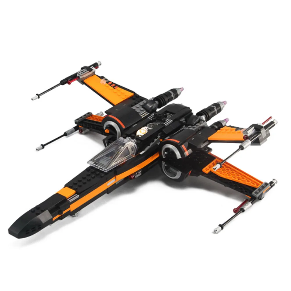 Lepin 05004 серия WAR on Stars первый заказ X shape истребитель для 75102 кирпичей детские игрушки рация