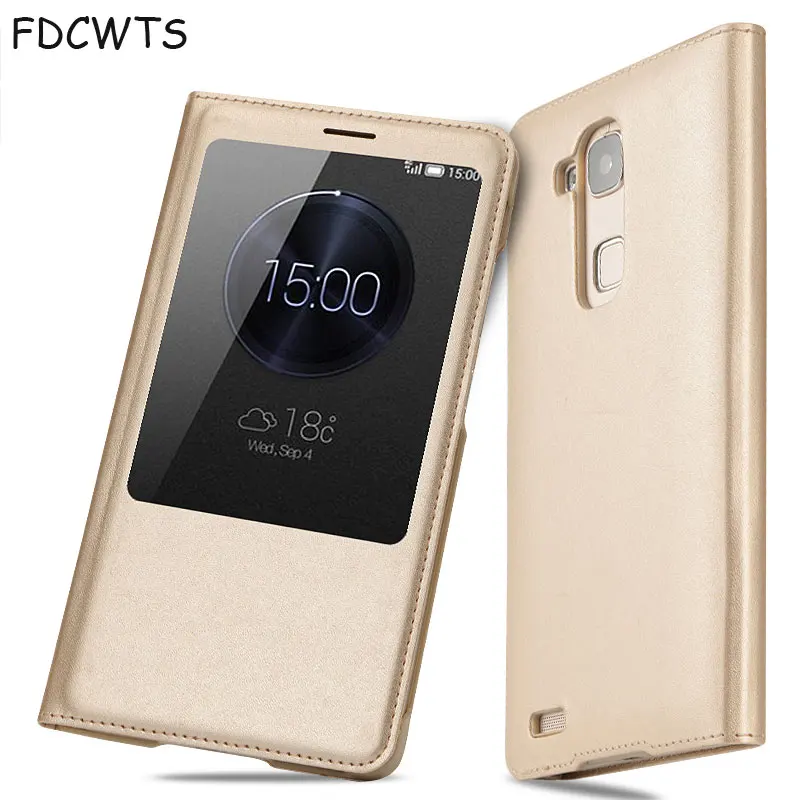 FDCWTS для huawei Ascend mate 7 Smart View функция автоматического сна функция рукав сумка кожаный чехол откидная крышка Подставка Кобура Оболочка