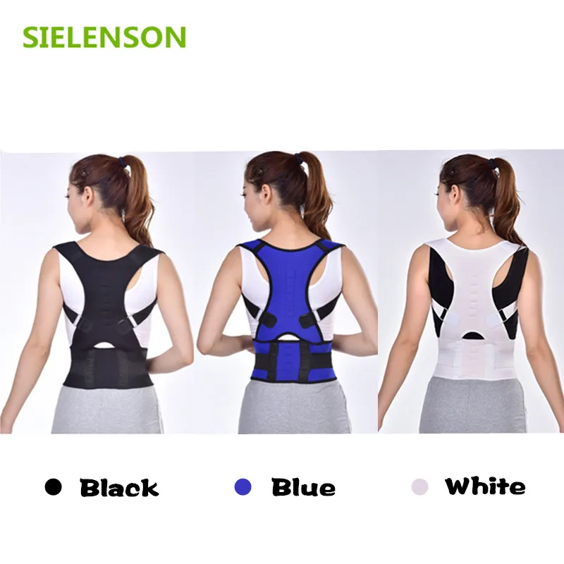  Adjustable Unisex Magnetic Posture Corrector shoulder Back Brace Support Belt for Man Women Shoulde