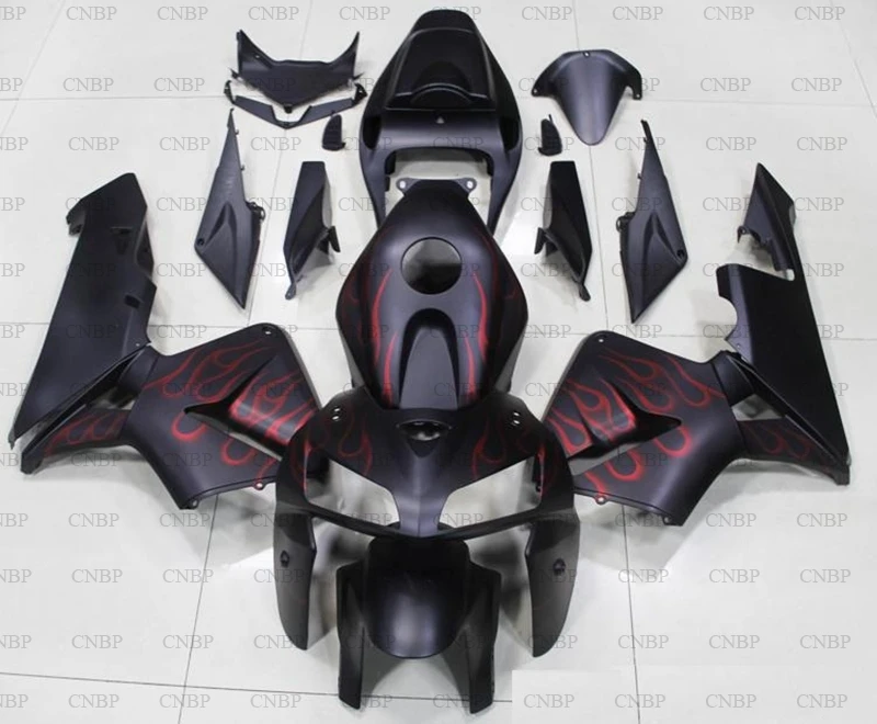 CBR 600 RR 06 комплекты обтекателей 2005 2006 матовая черная красная рамка Abs Обтекатели