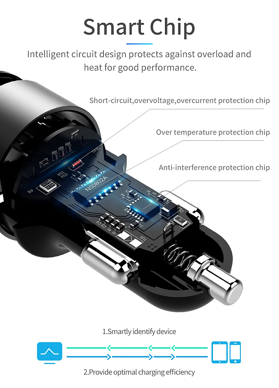 FLOVEME 5V 3.6A автомобильное USB зарядное устройство прикуриватель Автомобильный зарядник Быстрая зарядка для samsung Xiaomi зарядка мобильного телефона cargador coche