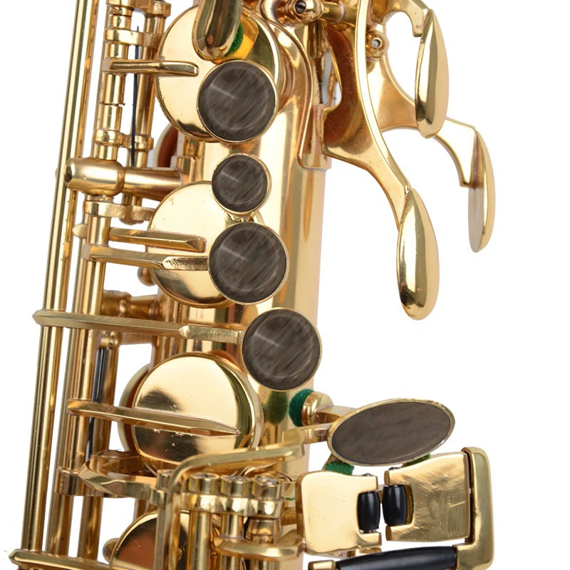 

Saxophone accessories ADDFOO 9Pcs/Set Alto Tenor Soprano Saxophone Sax Key Buttons Blue & Khaki Colors Inlays Accessories