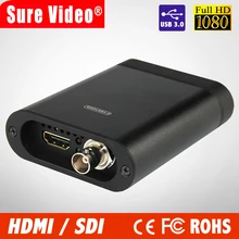 Full HD 1080P HDMI SDI Capture Card USB3.0 Game Capture Dongle HD Video Audio Grabber For Windows, Linux
