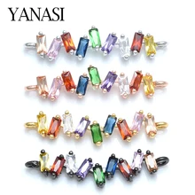 Аксессуары для браслетов серьги ожерелье ювилирные изделия фурнитура ручной работы украшений Звенья из циркония для женщин браслет ювелирных изделий