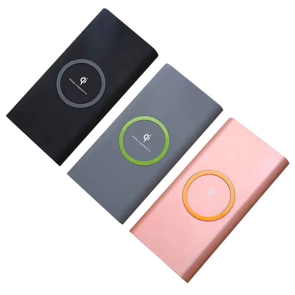 

QI 10000 mAh Mobile Phone Wireless Charger 5V-2.1A Wireless Power Bank For iPhone X/iPhone8/Samsung note8/S7/8