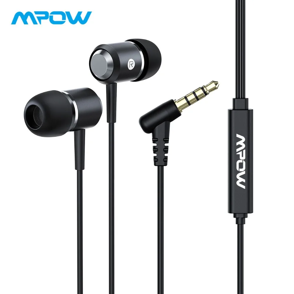 Mpow новые проводные наушники-вкладыши Универсальные HD стерео наушники с микрофоном для iPhone/samsung/huawei/iPad/iPod/ноутбук/Xiaomi