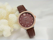 Onlyou Brand Women Watches White Leather Bracelet Wrist Watch Fashion Casual Ladies Gold Rhinestones Dress Watch Girl Gift 81039