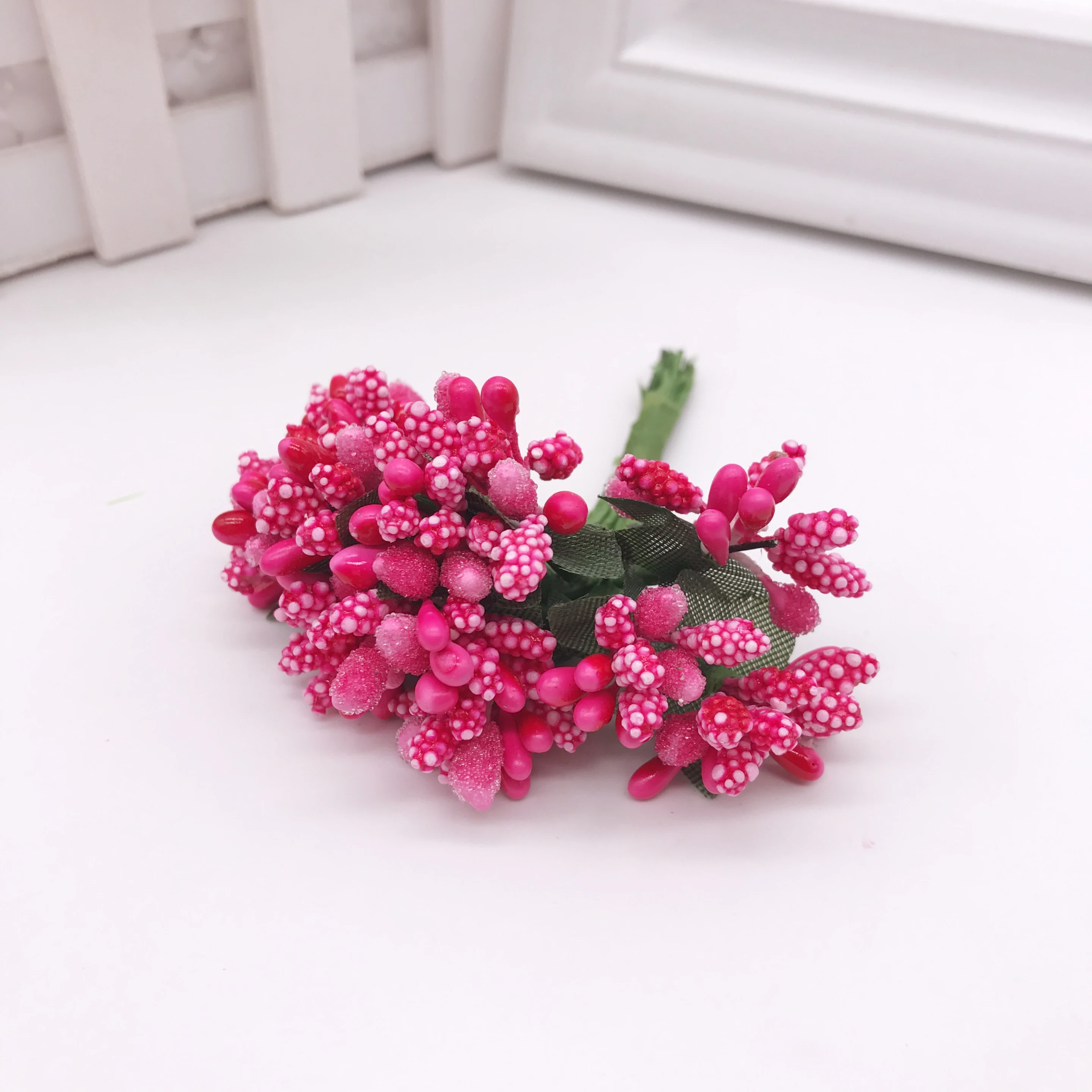 12 шт./лот ручной работы Искусственные цветы Stamen Sugar Свадебные вечерние украшения