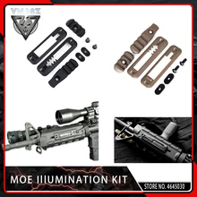 Vmasz 8 шт./компл. тактический страйкбол м OE комплект для освещения железнодорожных Picatinny Сфера светильник лазер крепление основания Охота Аксессуар