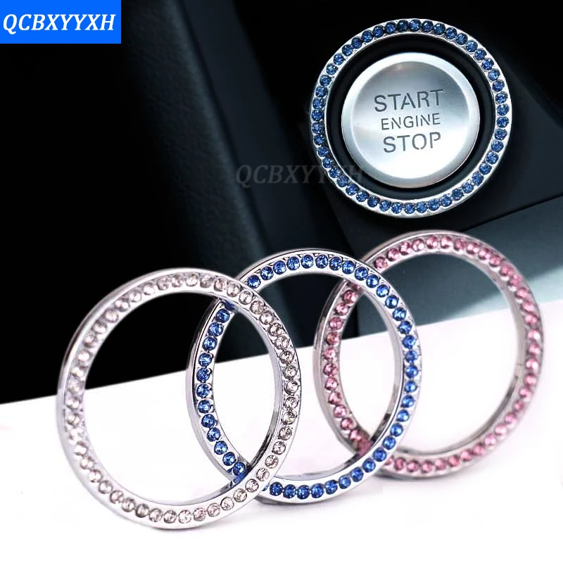 

Crystal Car Engine Start StopIgnition Switch Cover Key Switch Decoration Ring For Toyota Honda Nissan Mazda Hyundai Opel Peugeot