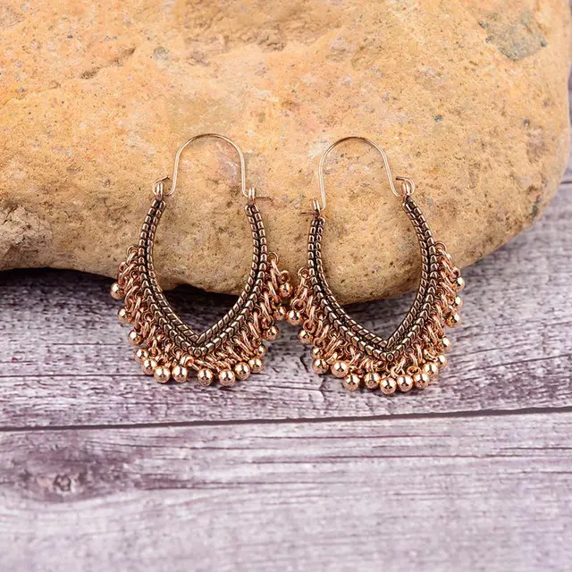 Indian Style Water Drop Alloy Earrings