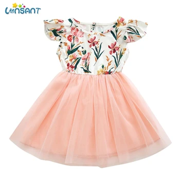 

LONSANT Summer Newborn Infant Baby Dress Cotton Toddler Dress Printed Party Dresses For Girls Fashion Baby Girl Clothes N30