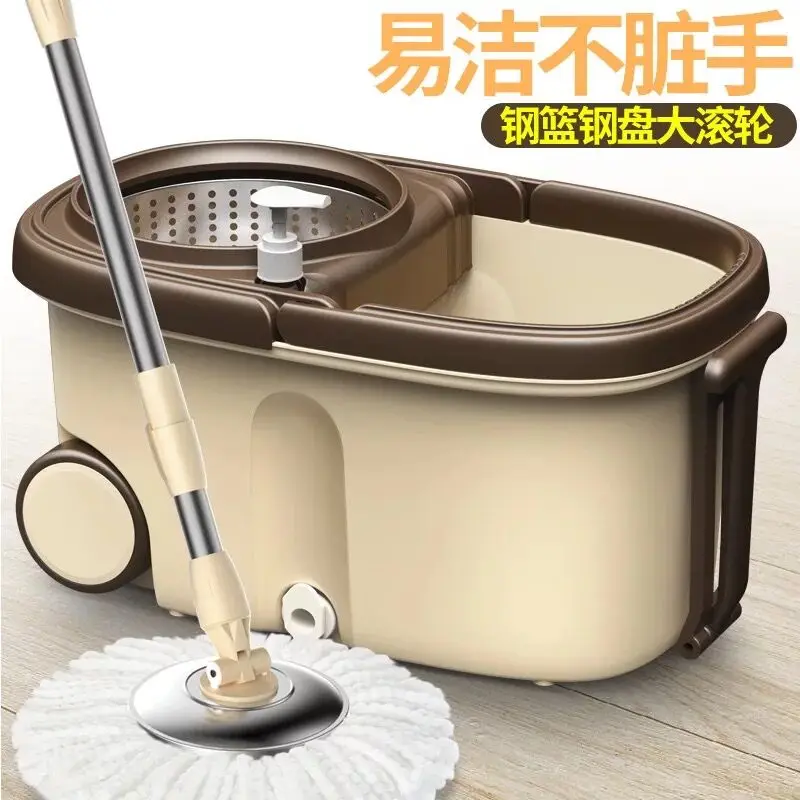 Бытовая Волшебная швабра ведро кухонные инструменты для уборки ванной комнаты двойной привод ручной давление вращающаяся Швабра для уборки с ведром