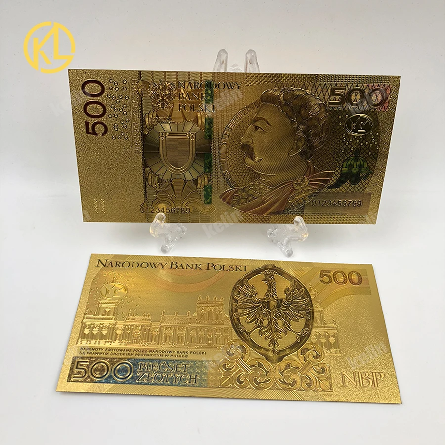 2x unised 1994 Edition Poland Currency Zloty Gold Banknote 500PLN для partriotism ремесла коллекции