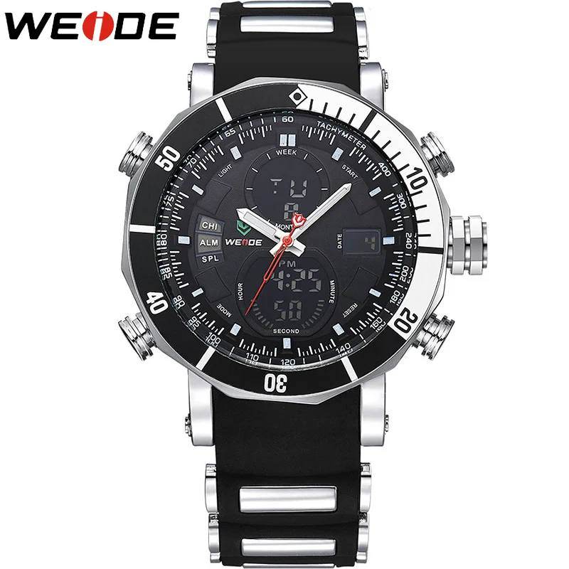2017 Men Watches WEIDE Top Luxury Brand Men's Quartz Analog LED Clock Army Military Sport Wrist Watch Male relogio masculino
