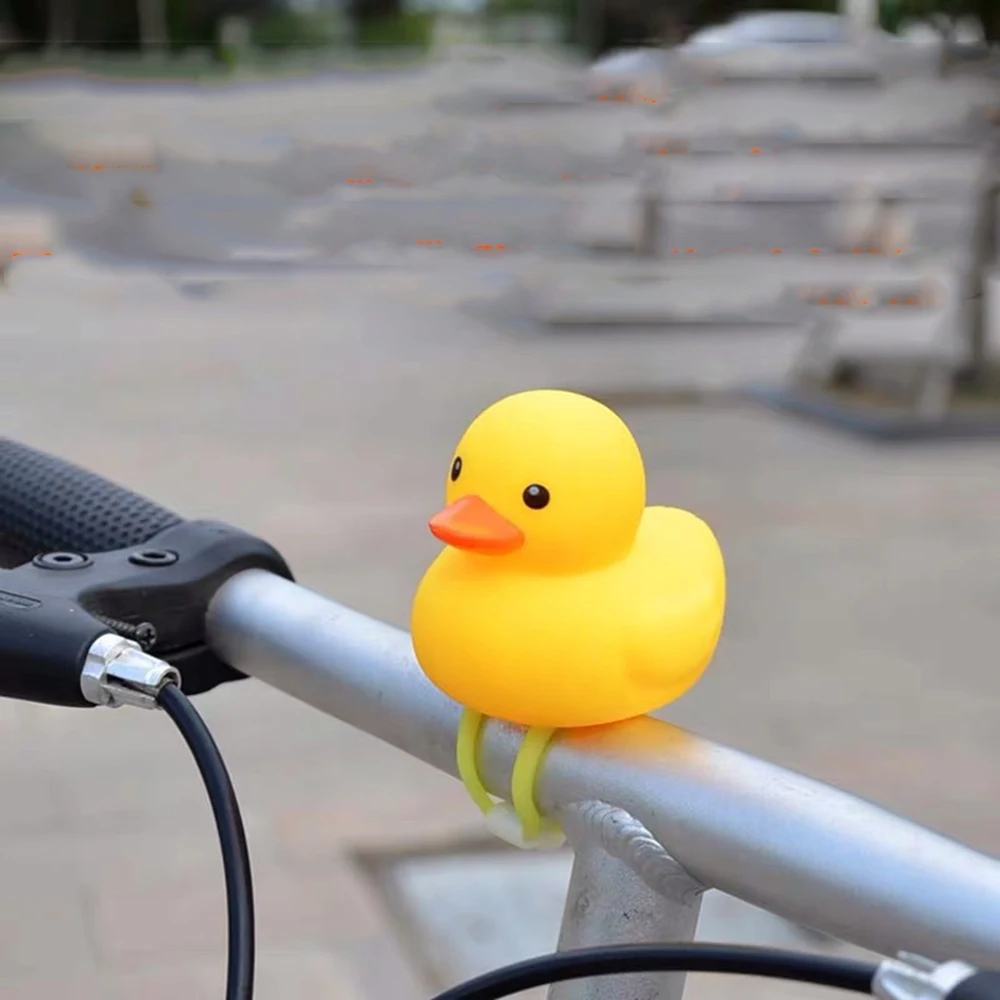 High Quality Bicycle Handlebar Cycling Bell Sound Night Glow Little Yellow Duck Outdoor Protective Bell Rings Bicycle Accessory