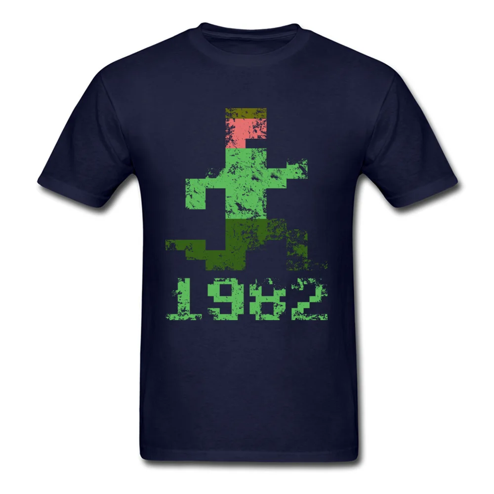 Short Sleeve Tops Shirts O Neck Pure Cotton Mens T-shirts Adventure Gaming 1982 Casual Clothing Shirt Faddish Drop Shipping Adventure Gaming 1982 navy