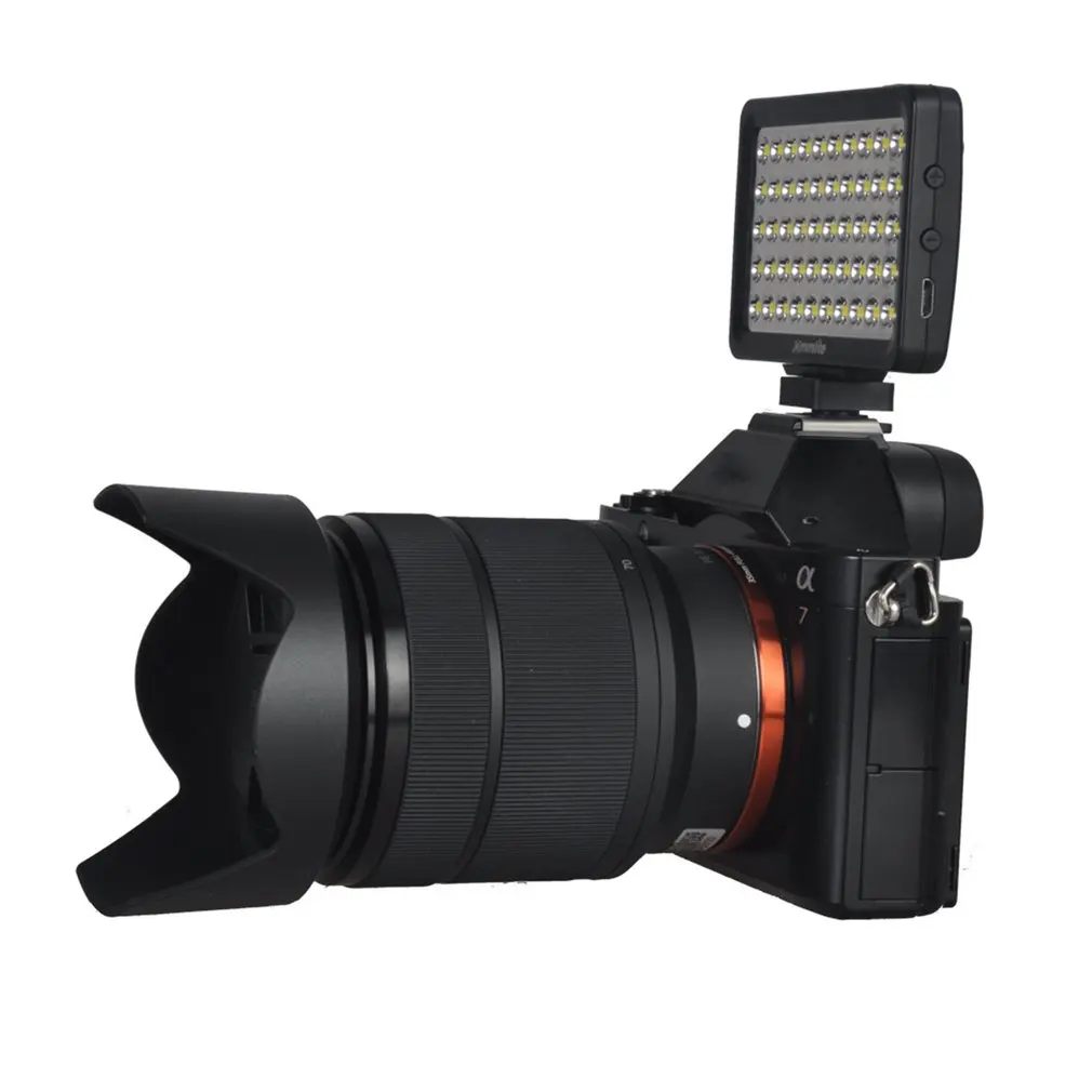 Multifunctional Ultra-thin Mini Rechargable 50LED Photo Camera Lamp LED Video Light Lamp Photo Studio Wedding Party CM-L50II
