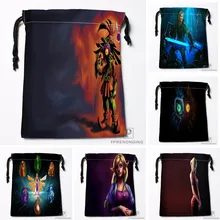 Пользовательские Легенда о Zelda мешки Drawstring печати Путешествия хранения мини-сумка Плавание Пеший Туризм игрушки мешок Размеры 18x22 см#180412-11-64