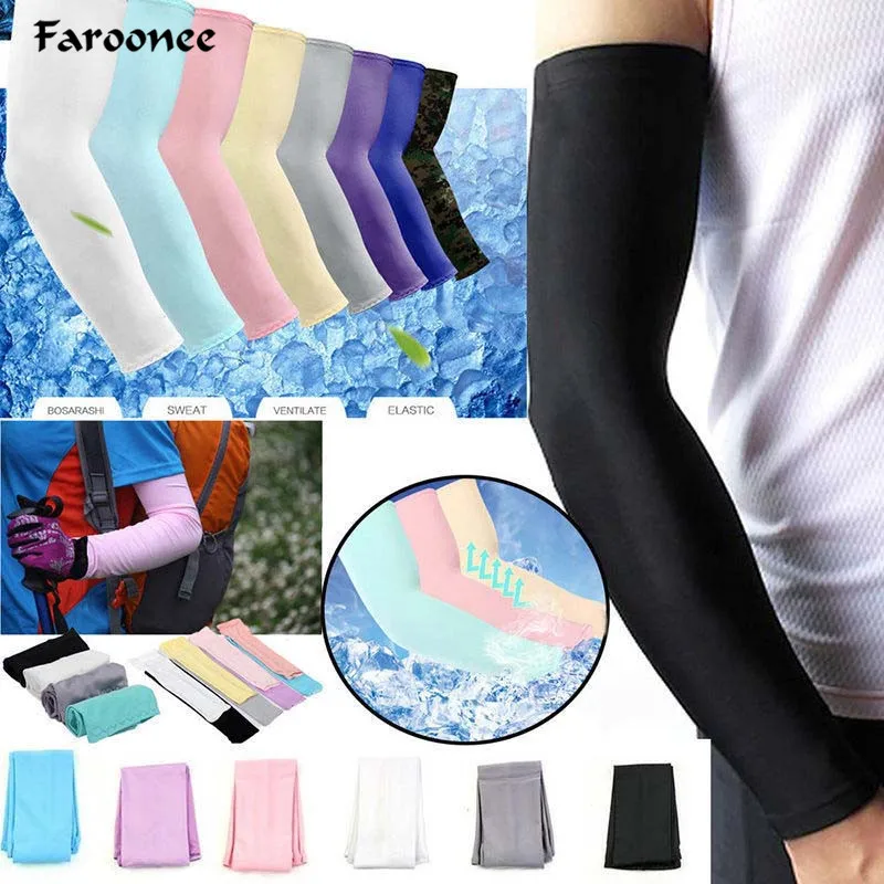 

Faroonee New Women/Men Sun Protection Oversleeve Cycle Bikes Climb Driving Golf UV Arm Sleeves Cover Summer Accessories