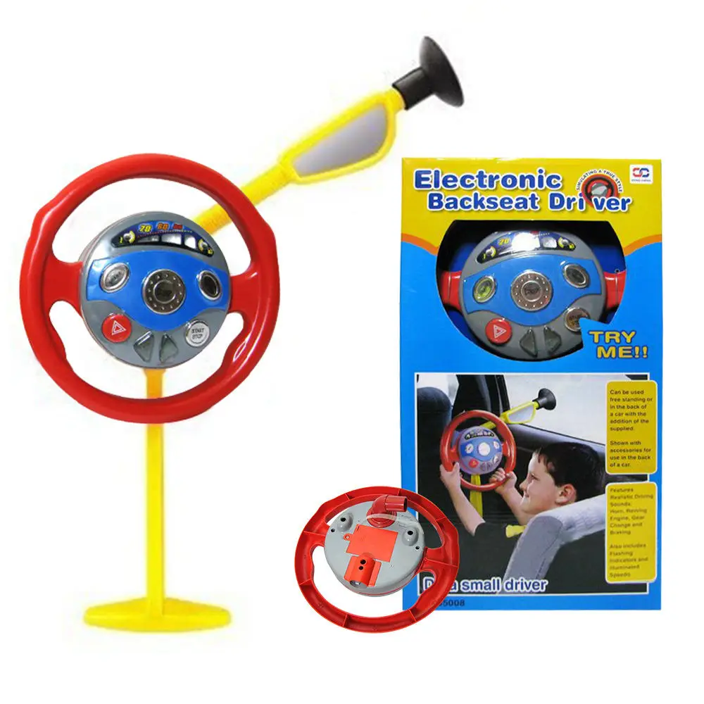 

[Drop Shipping] Electronic Backseat Driver kids Preschool car STEERING WHEEL Toy be Little Drivers pretend toy birthday gift