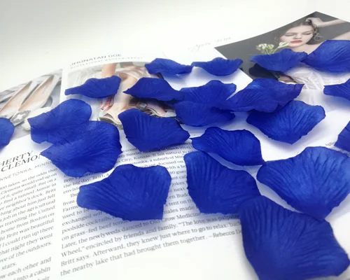 

1000pcs Dark Blue Artificial Silk Rose Flower Petals Wedding Favor Accessories Party Event Decoration Table Windows Confetti