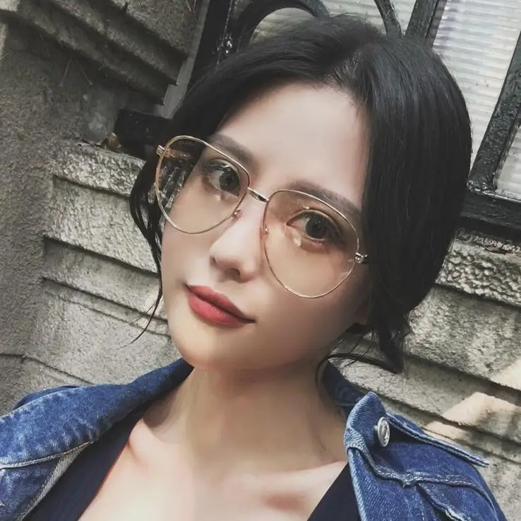 Специальное предложение Новые сплав Gafas Солнцезащитные очки-звездочки прозрачные очки Прохладный обычный кадр с линзы и большая коробка круглое лицо MS Размеры