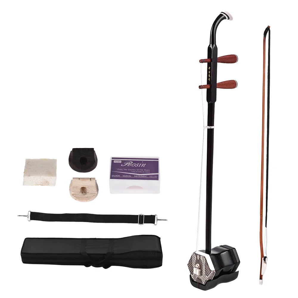 

Solidwood Erhu Traditional Chinese Musical Instrument 2-string Violin Fiddle Musical Instrument Red