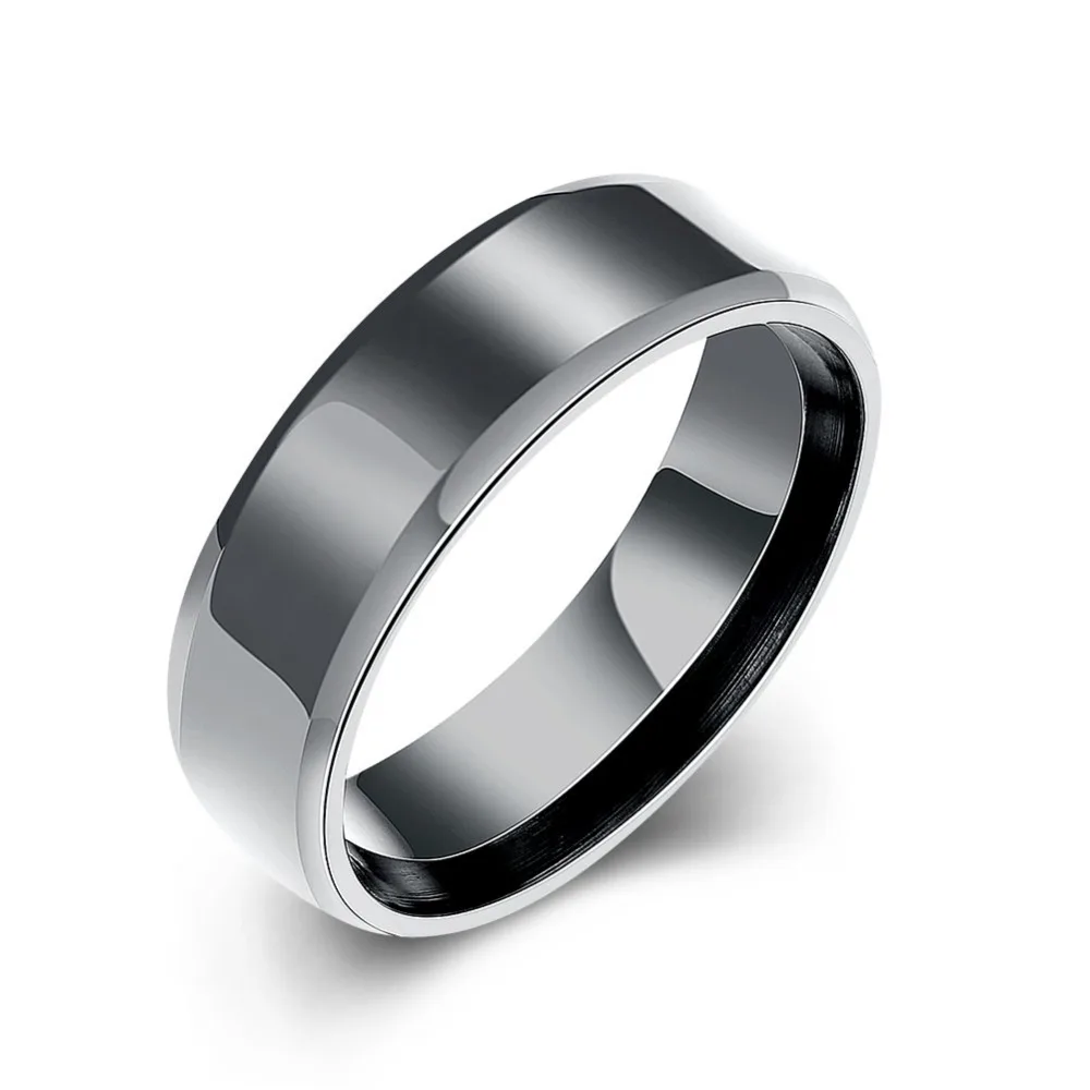 6mm wide fashion men tungsten wedding rings jewelry decent tungsten carbide rings black punk titanium steel - Cheap Wedding Rings For Men 6mm wide fashion men tungsten wedding rings jewelry decent tungsten carbide rings black punk titanium steel - Cheap Wedding Rings For Men