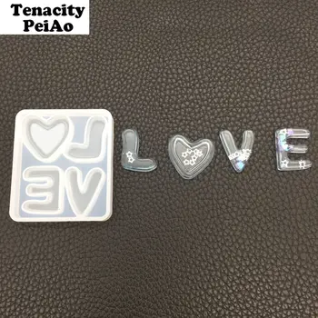 

Diy Silicone Mold for Resin LOVE Shape Uv Resin Molds for Pendant Jewelry Tools