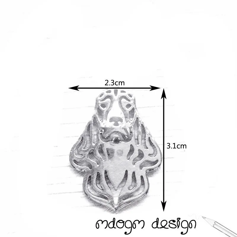 Mdogm щенок кокер собака спаниеля животных брошки и шпильки костюм Декоративный металл забавная маленькая отец воротник значки подарок для мужчины Для мужчин B084