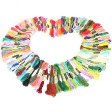 100 цветов красочные поперечные нитки для вышивания крестиком DIY самодельные ремесленные Швейные аксессуары 7,5 м