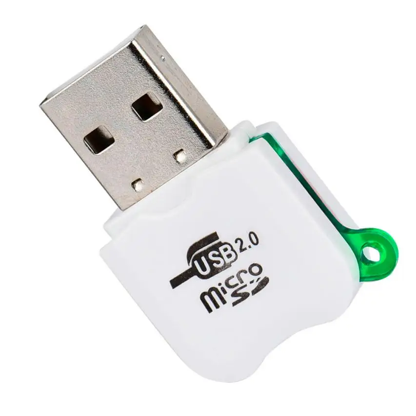 Лидер продаж Новинка 3 цвета кард-ридер высокоскоростной мини USB 2,0 Micro TF T-Flash кард-ридер адаптер 0
