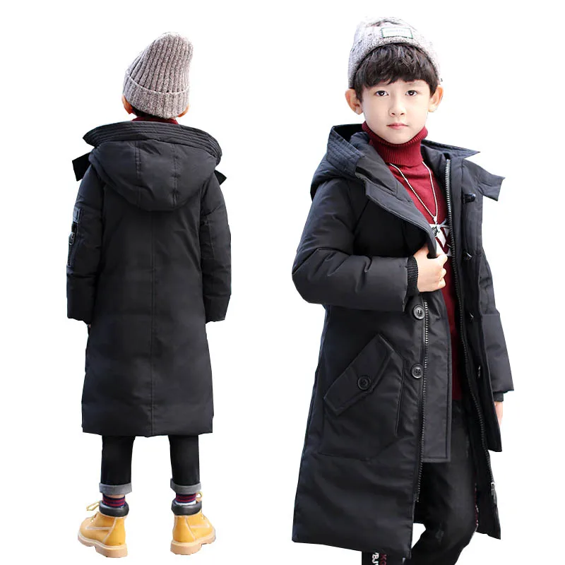 

Kids winter coats boys jacket for boys down jackets teenage boys long coats Outerwear children's clothing jackets for boys coat