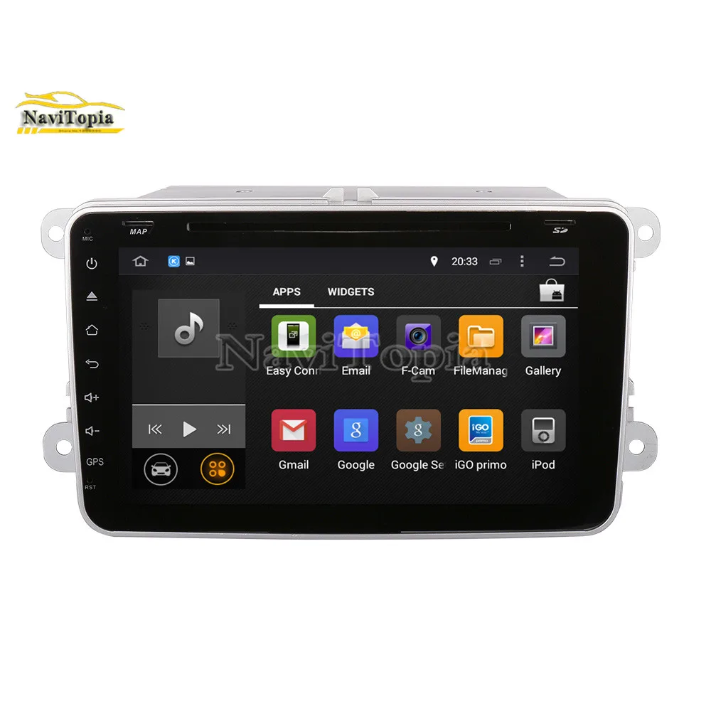 Perfect NAVITOPIA 4G RAM 64G ROM PX6 Android 9.0 Car DVD GPS Navigation for VW Passat B7/Passat Variant/Passat CC/Touran/Golf V VI 3