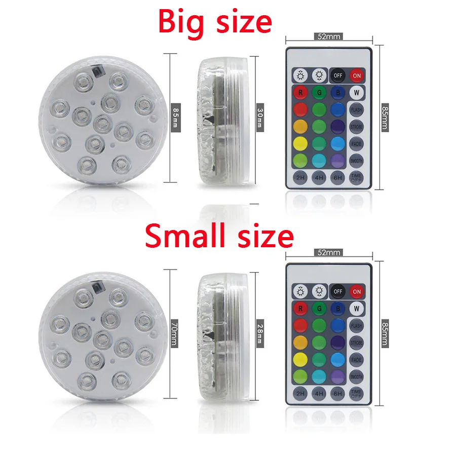 13LEDs RGB Submersible Light Battery Operated Swimming Pool Underwater Night Lamp Vase Wedding Party Holiday Garden Celebrate 13LEDs RGB Submersible Light Battery Operated Swimming Pool Underwater Night Lamp Vase Wedding Party Holiday Garden Celebrate