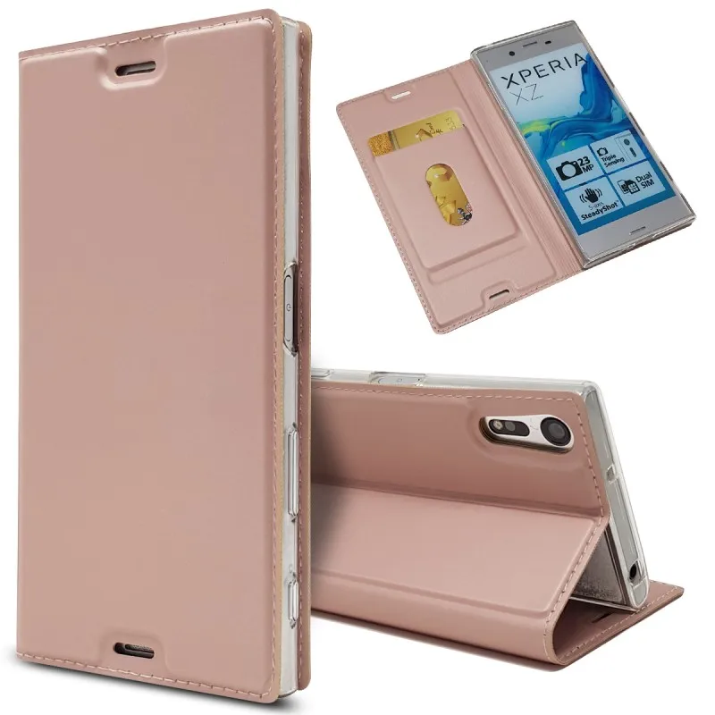 Phone Case For Sony Xperia XZ F8331 F8332 Leather Wallet Purse Flip Case Accessory Soft Shell Coque Etui Capinha Carcasa Hoesje (4)