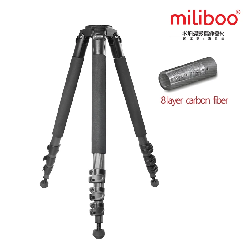 US $399.00 Miliboo MTT702B PortableWithout Head Carbon Fiber Tripod For Professional Camera CamcorderVideoDSLR StandStable Design