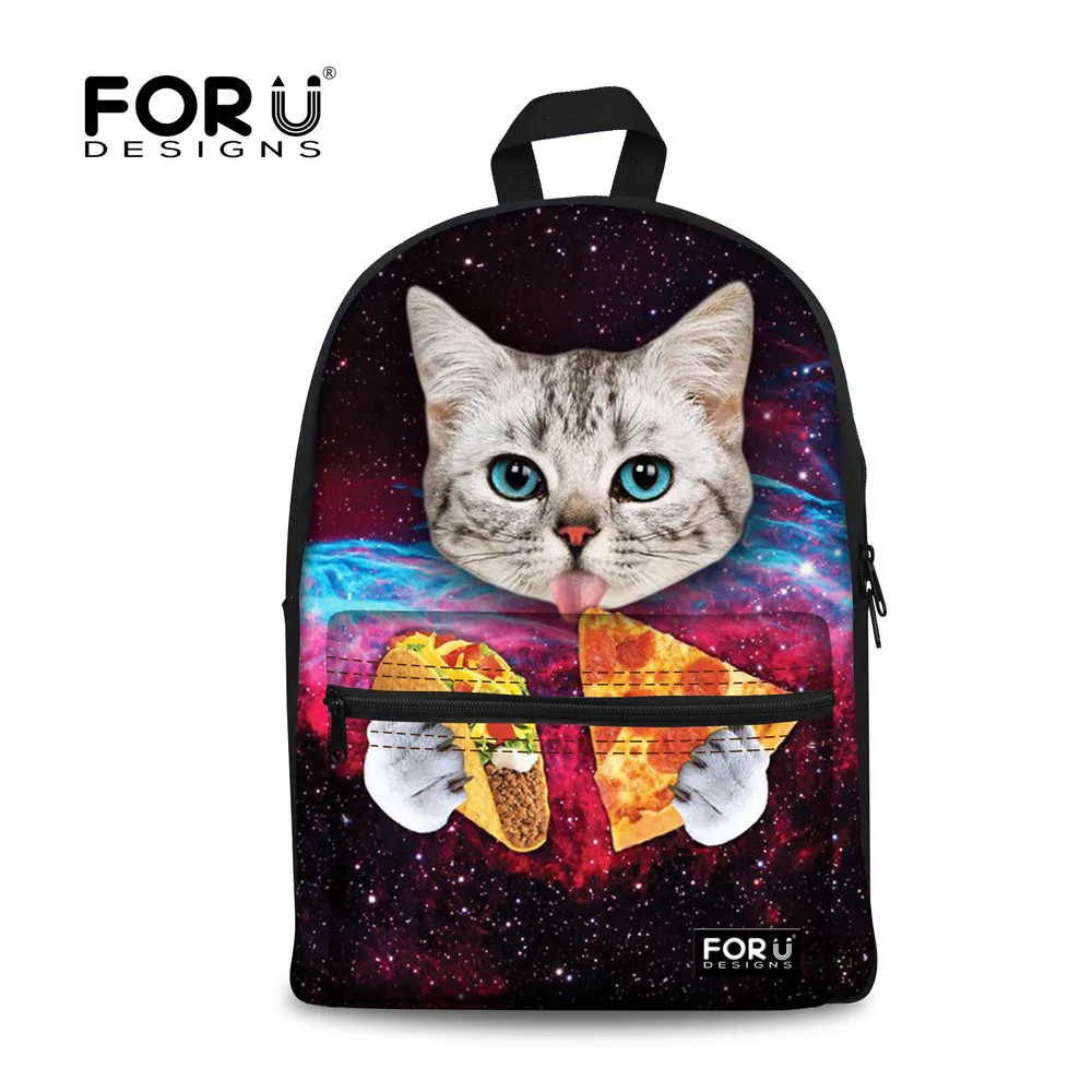 Galaxy Space Cat Backpack, Fashion School Backpacks Bags for Teenage