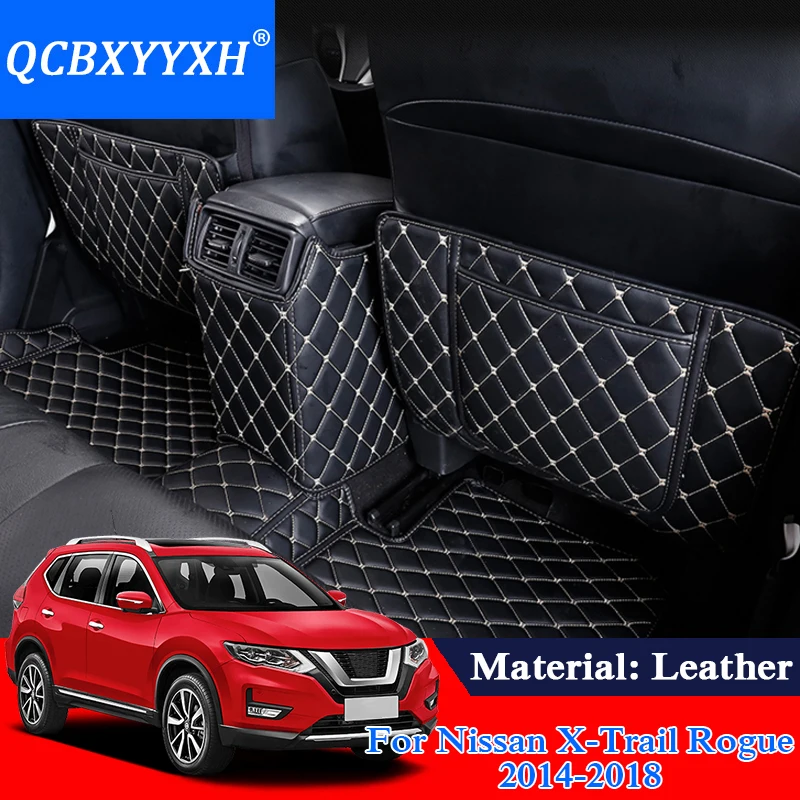 

QCBXYYXH PU Car Styling Interior Seat Protector Side Edge Protection Pad For Nissan Nissan X-Trail Rogue 2014-2018 Anti-kick Mat