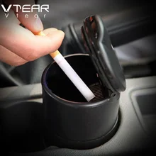 Vtear пепельница для автомобиля, пепельницы для автомобиля, изготовленные с высоким огнезащитным ПБТ материалом, товары для украшения интерьера