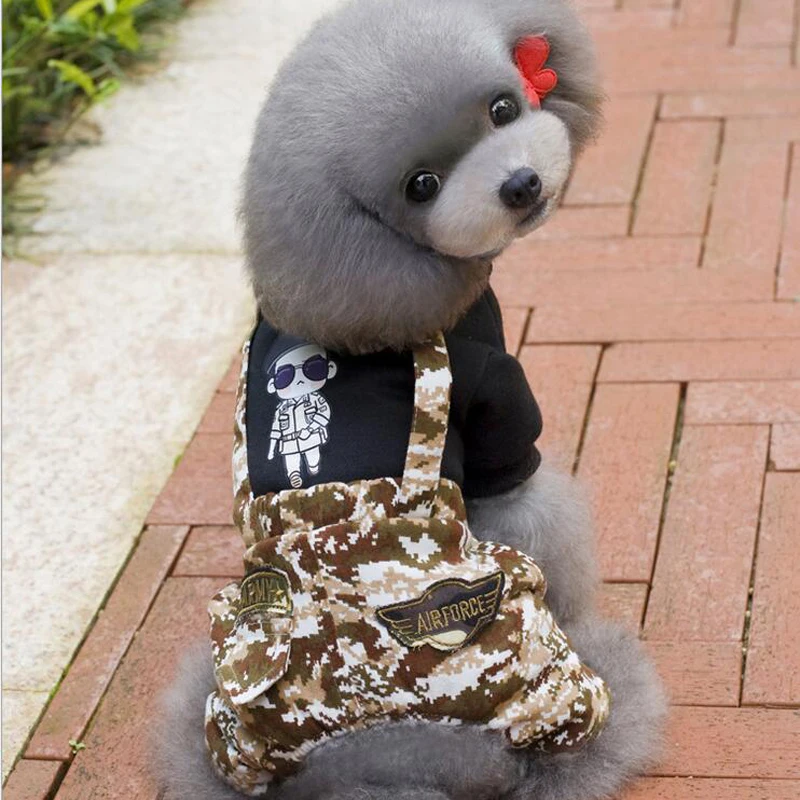 2016 Pet Dog Clothes Popular Descendants of the Sun Camouflage Dog Jumpsuits Sizes S-XXL Dog Shirts Overalls In Winter&Autumn (5)