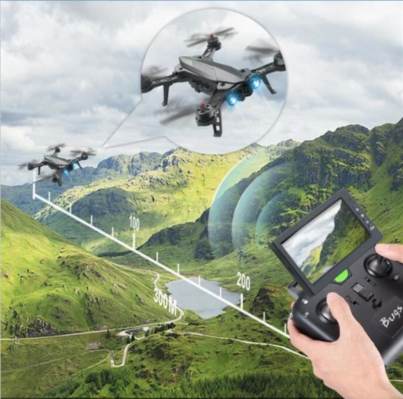 2017 New professional RC remote control racing drone B6 BUG 6 2 4G 4CH Brushless 5