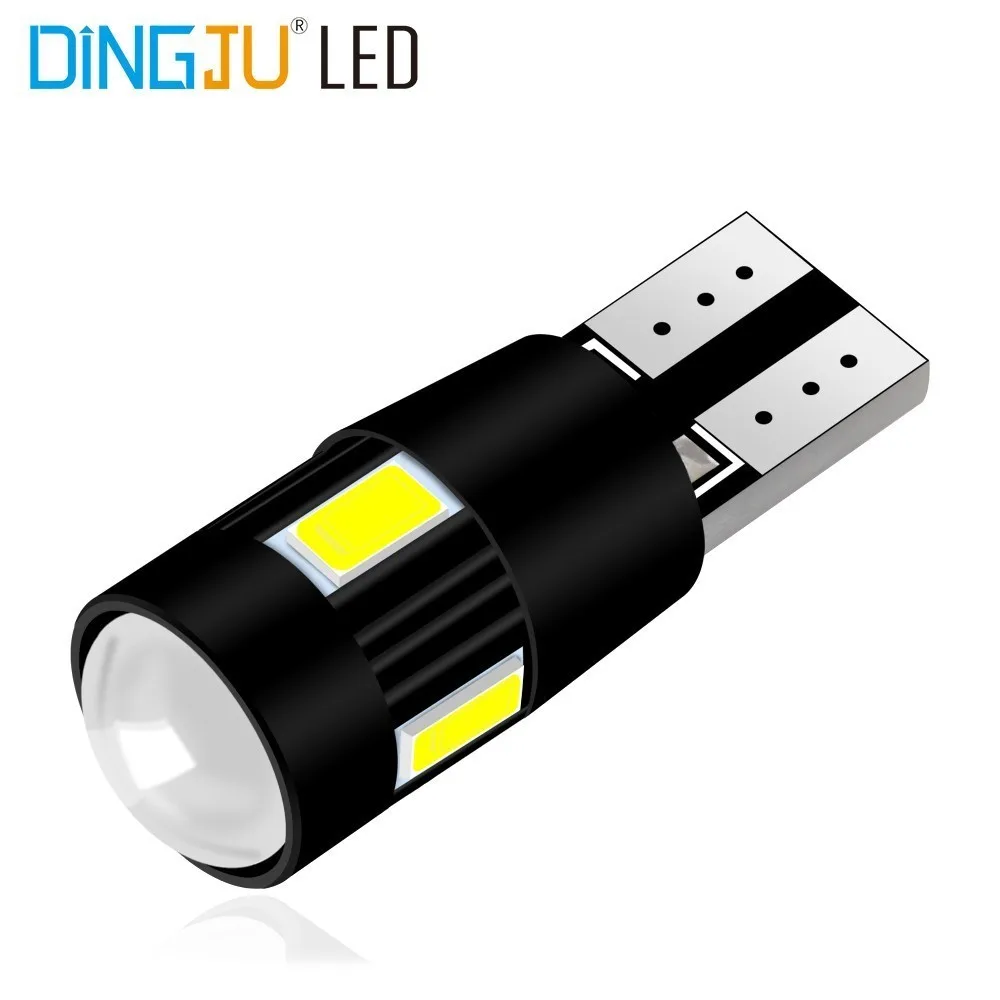 

1Pcs LED T10 W5W 6 SMD 5730 LED Car Marker Light Auto Lamp 12V Light Bulbs Wedge Replacement Reverse Instrument Panel Width Lamp