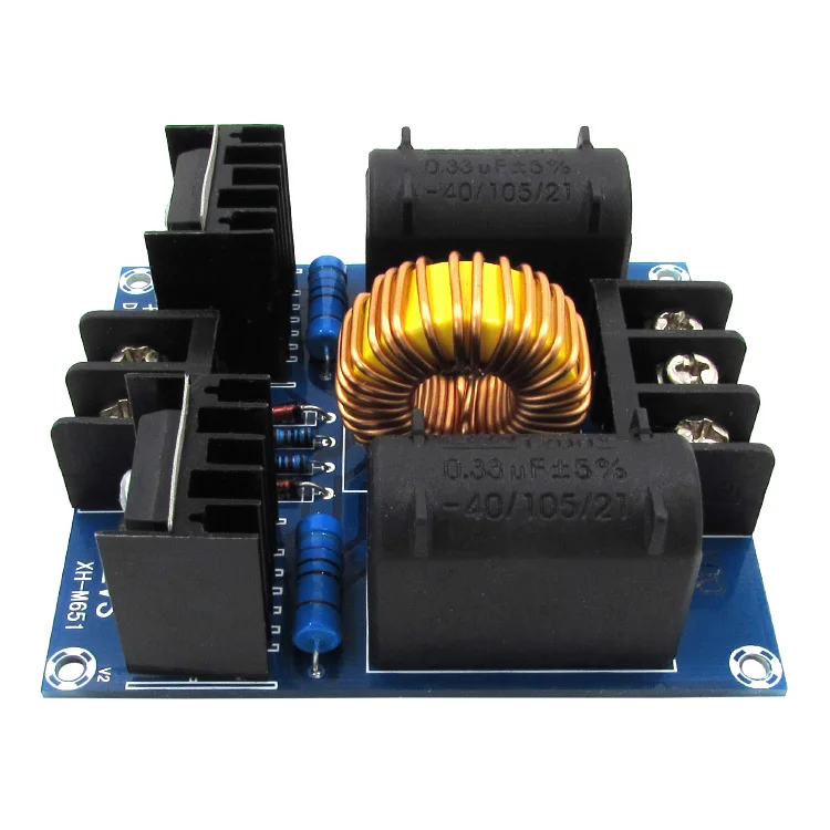 XH-M651 Тесла проволочное кольцо звс drive Высокое напряжение разряда генератор 60-300 Вт длинная дуга