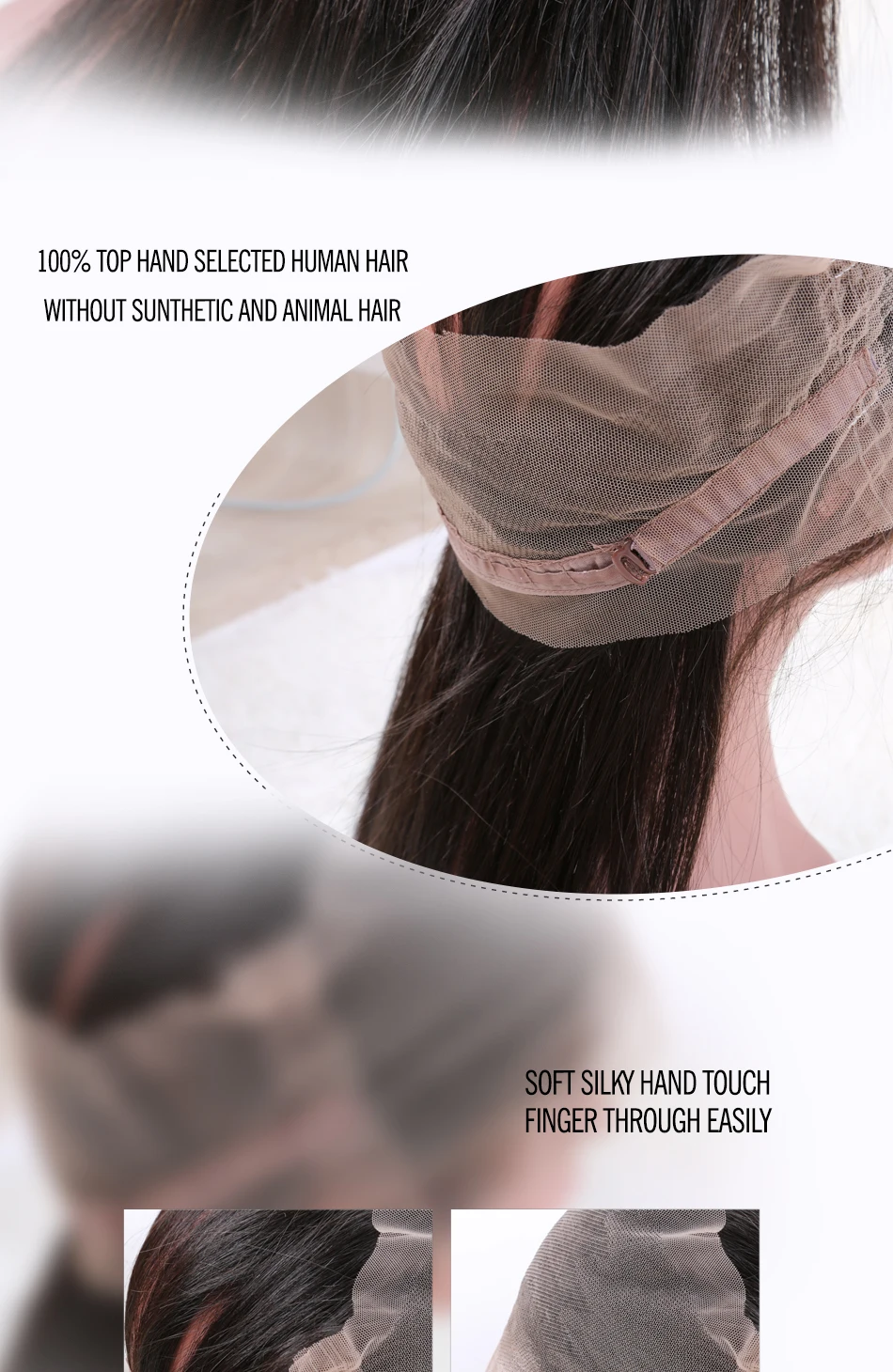 Descorados Com Cabelo Do Bebê Naturais Da Linha Fina