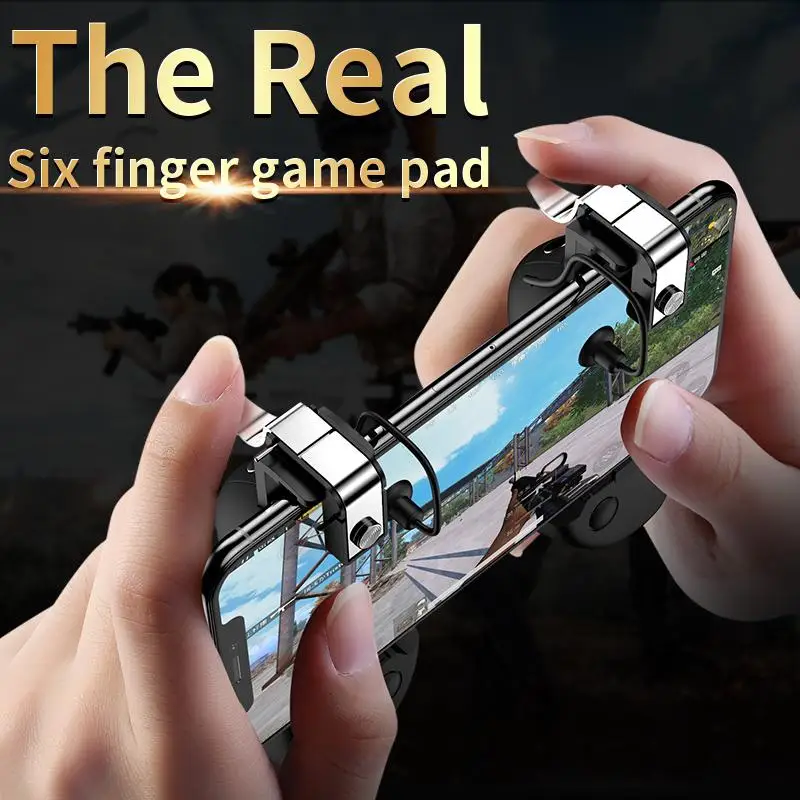  for PUBG 1Pair Mobile Shooter Controller Gamepad For Pubg Fire Button Aim Key L1R1 Trigger Joystick