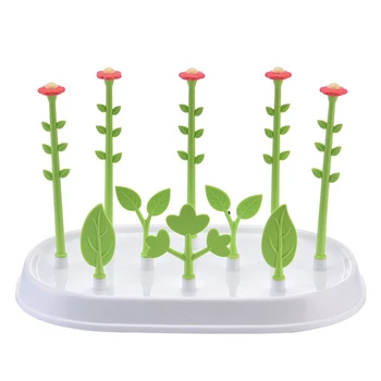 

1PC New Multifunctional Removable Flower Tree Feeding Bottles Drying Rack Infant Milk Cup Nipple Pacifier Holder